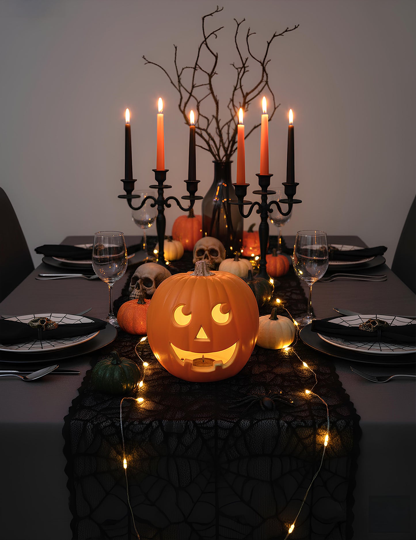 Világító tök 23 cm