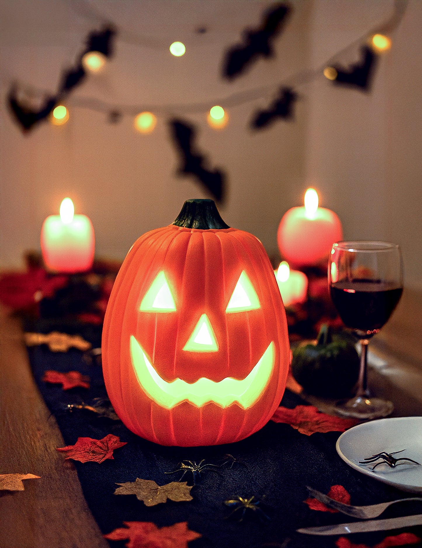 Világító tök 34 cm