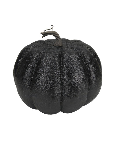 Résine Pumpkin Black Glitter és arany 12 cm