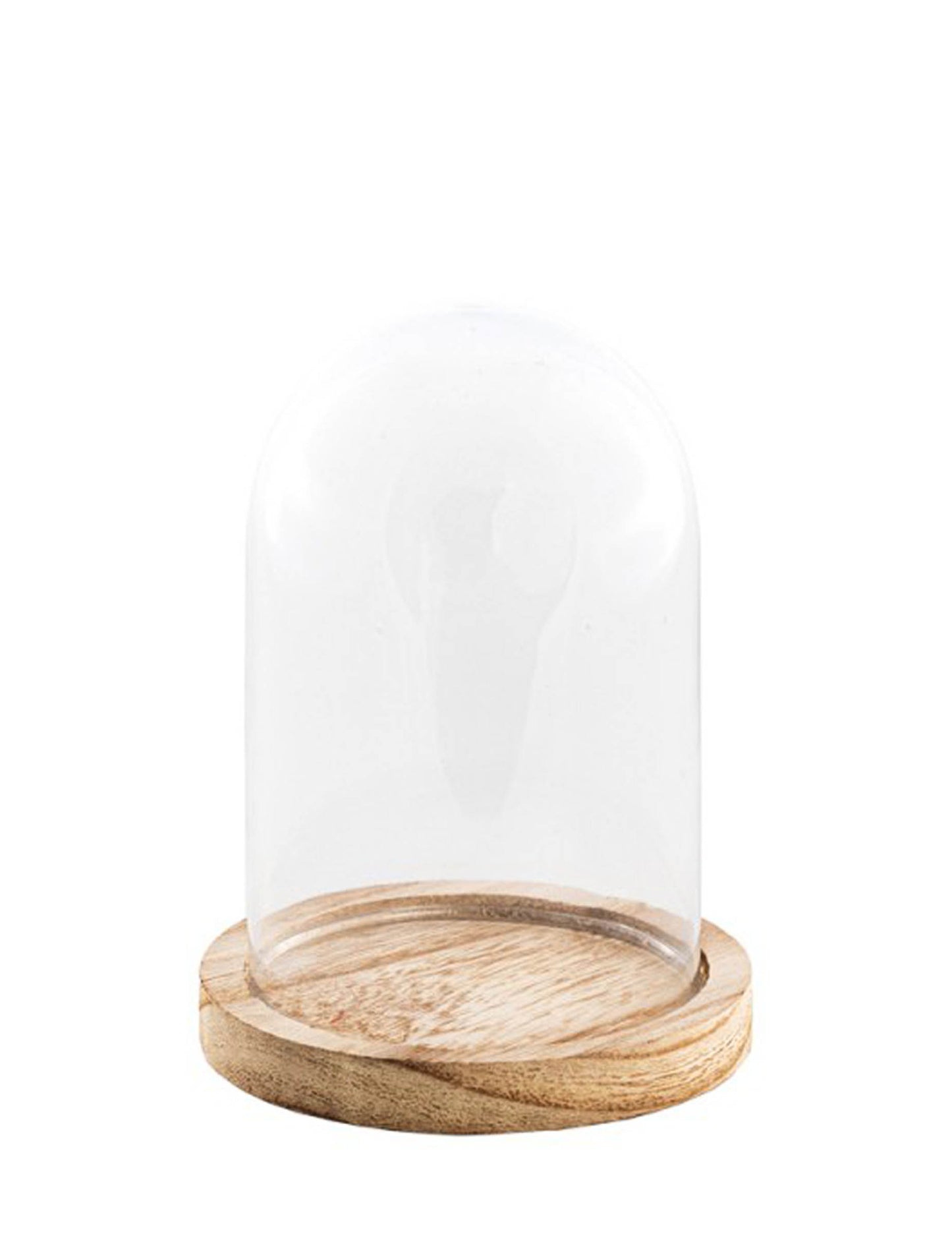 Üveg kloché fa állványon, 13,7 cm