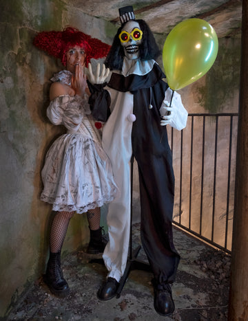 Animált ijesztő bohóc 173 cm