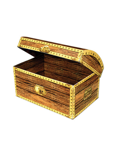 Kalóz karton kincsesláda 20 x 14 cm