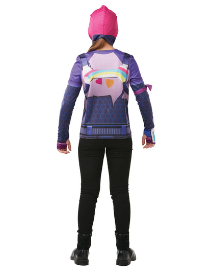 Vue de dos du coffret déguisement Brite Bomber Fortnite