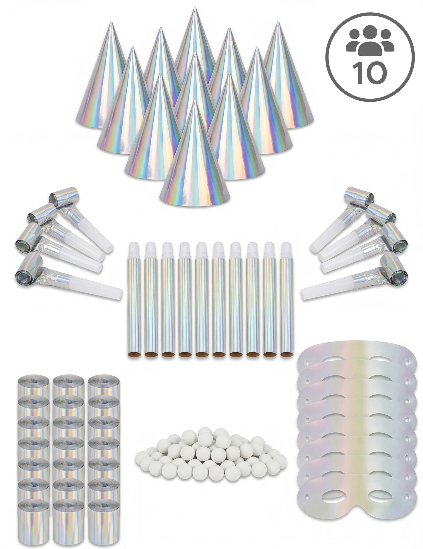 Irizáló parti szívesség doboz 10 fő részére