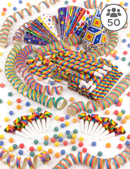 50 fős színes parti ajándékdoboz
