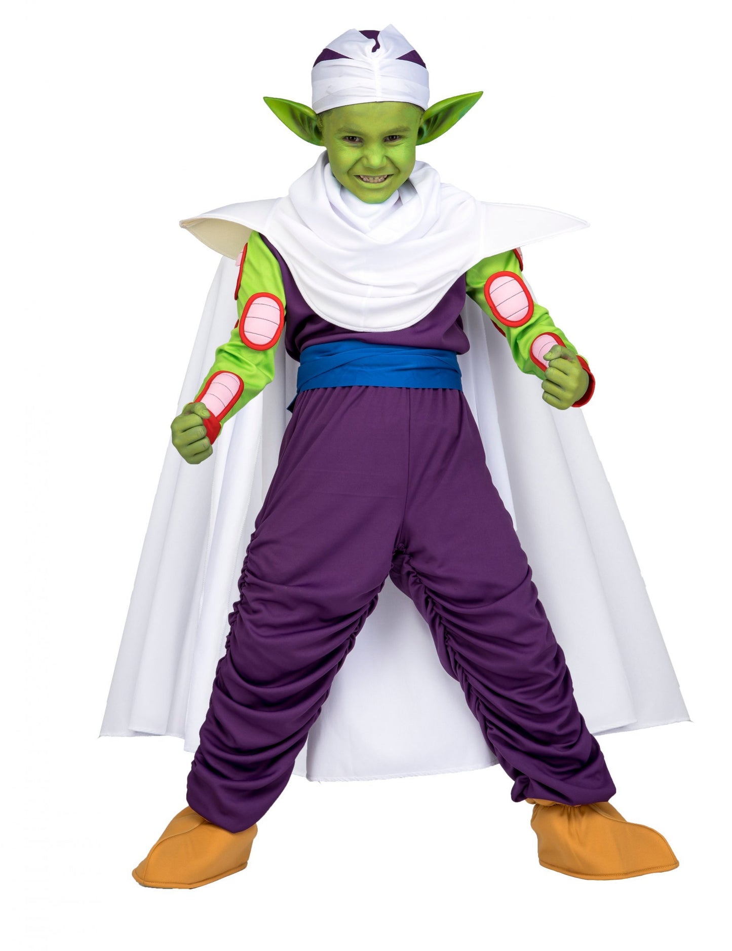 Gyermek Piccolo Dragon Ball™ jelmez szett sminkkel 