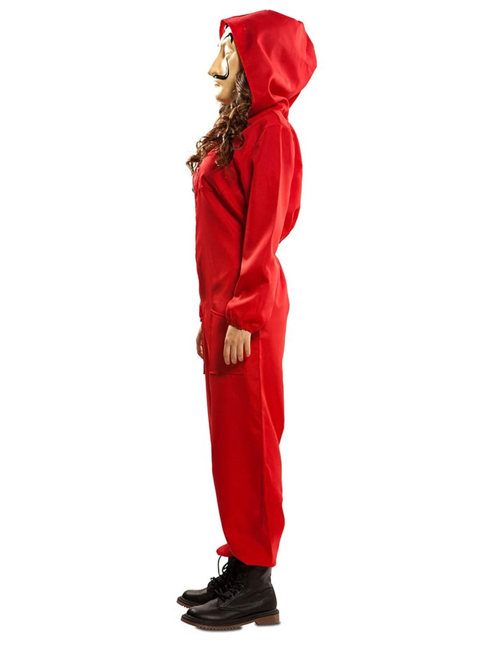 Profilnézet a luxus La Casa de Papel jelmez és maszk dobozáról