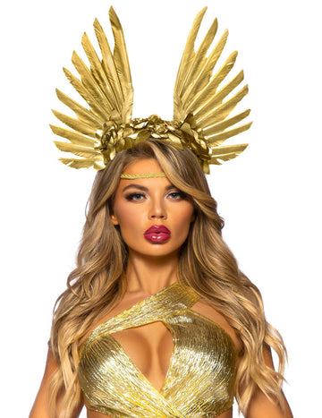 Felnőtt arany angyal szárnyak sapkák
