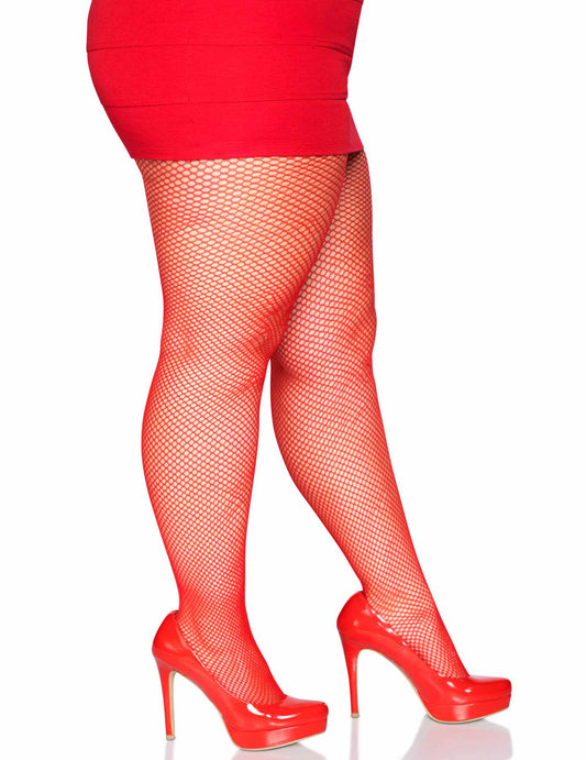 Vue de profil des collants résille pour femme