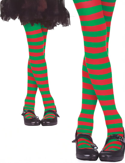 Gyerek piros és zöld harisnyanadrág