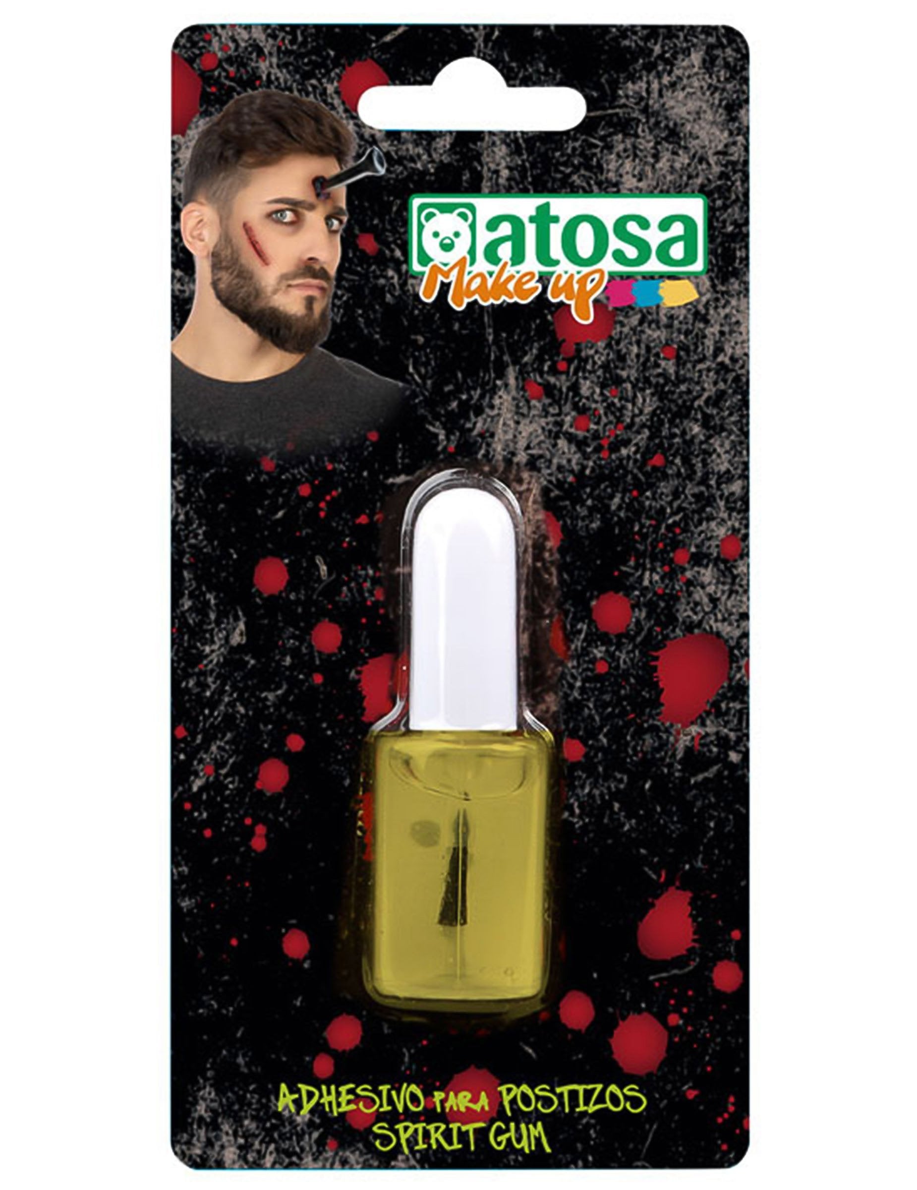 Colle pour visage Spirit Gum pour adulte transparente pour postiches