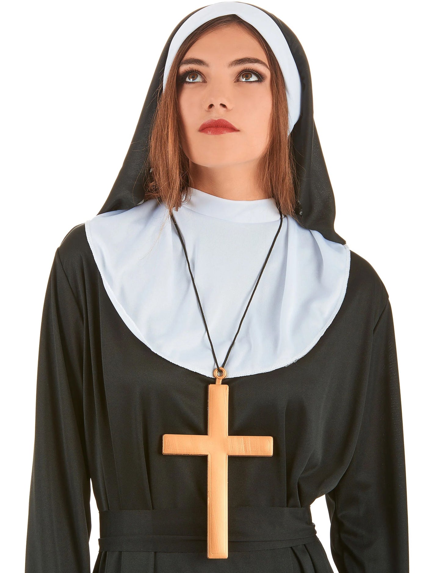 Felnőtt arany színű szerzetesi kereszt nyaklánc