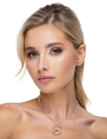 Karácsonyi cukorpálcás fém nyaklánc