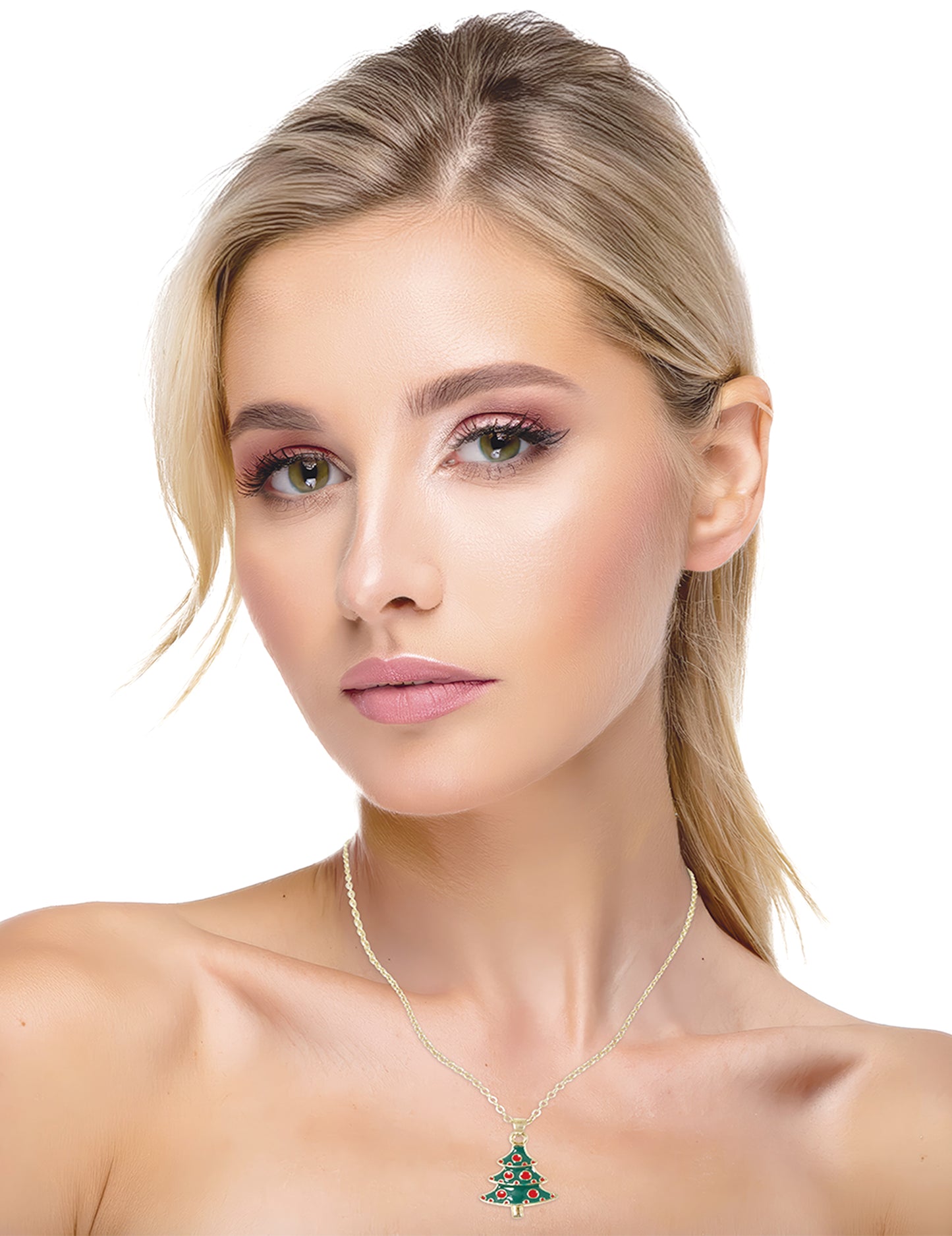 Karácsonyfa fém nyaklánc