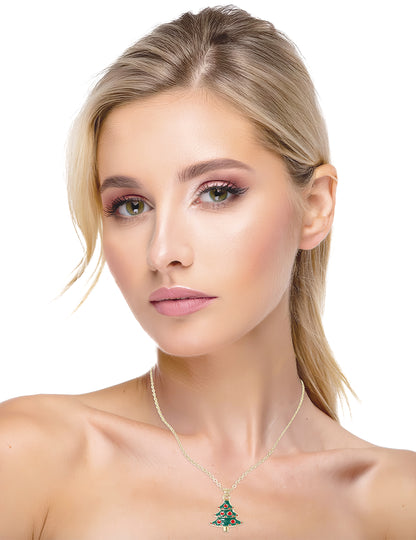 Karácsonyfa fém nyaklánc