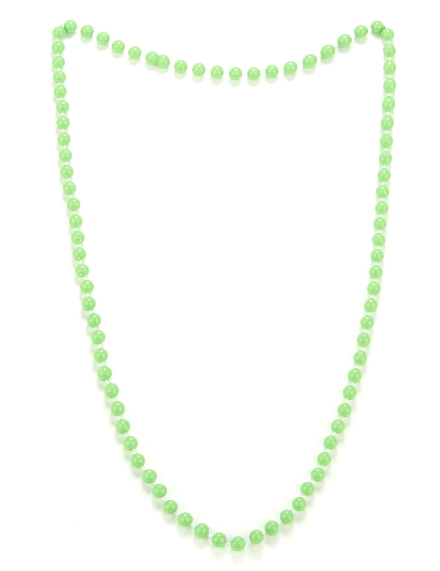 Collier de perles pour adulte vert clair