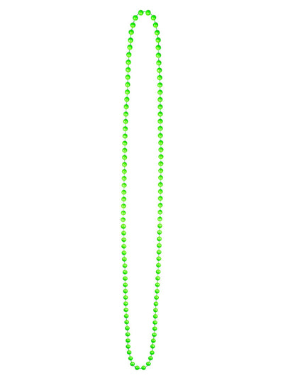 Variante verte du collier perles fluo pour adulte
