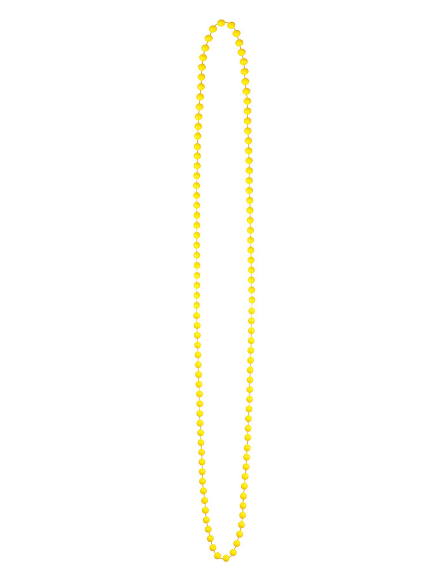Variante jaune du collier perles fluo pour adulte