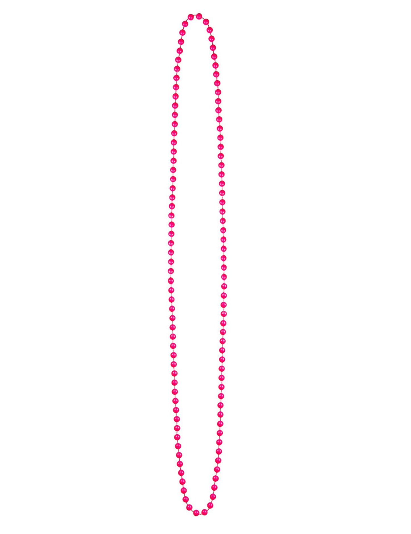Vue du modèle rose du collier perles fluo pour adulte