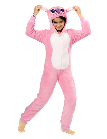 Combinaison Angel Stitch™ pour enfant rose et blanche