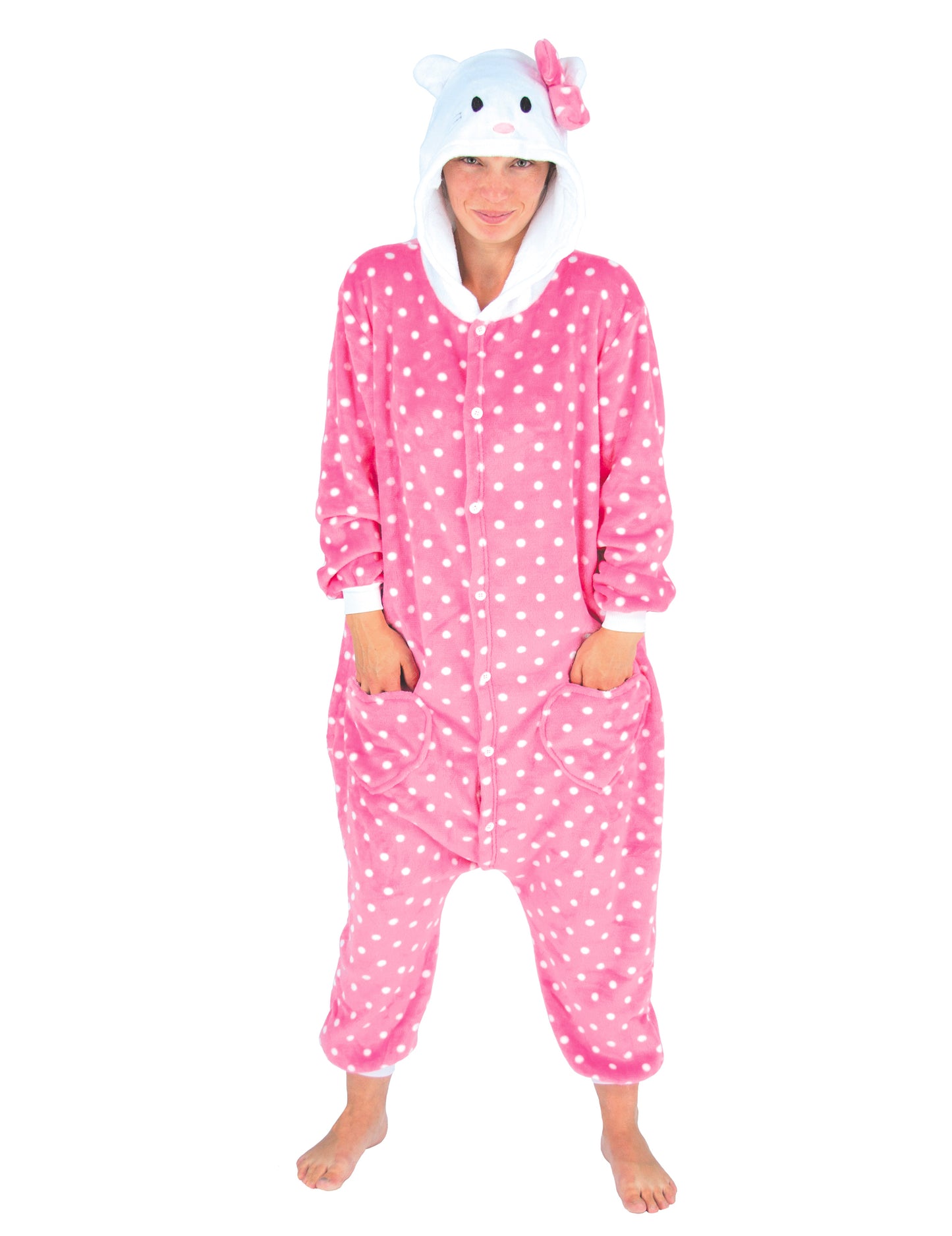 Felnőtt rózsaszín macska kombináció