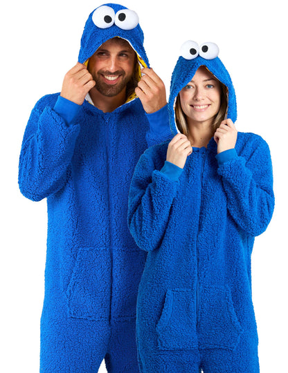Combinaison Cookie Monster Sesame Street™ adulte