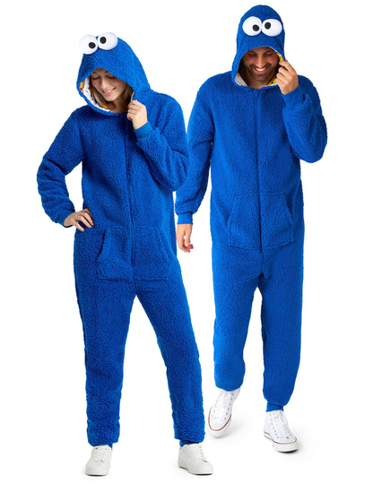 Combinaison Cookie Monster Sesame Street™ adulte