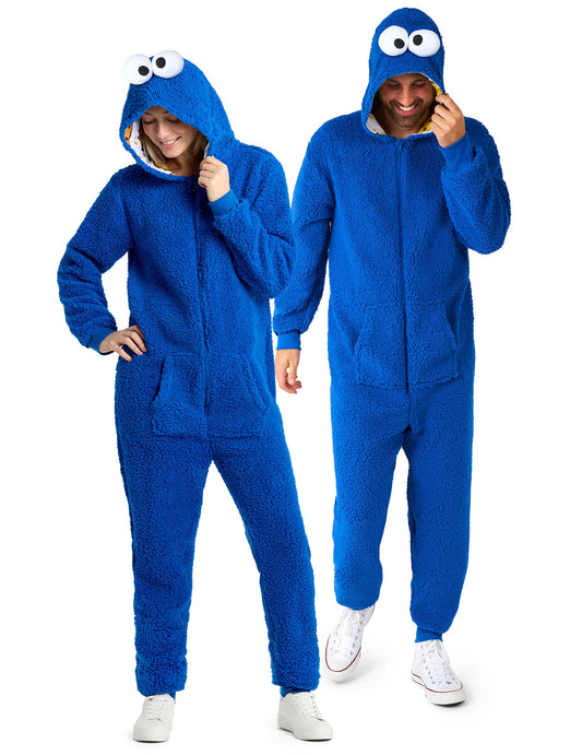 Combinaison Cookie Monster Sesame Street™ adulte