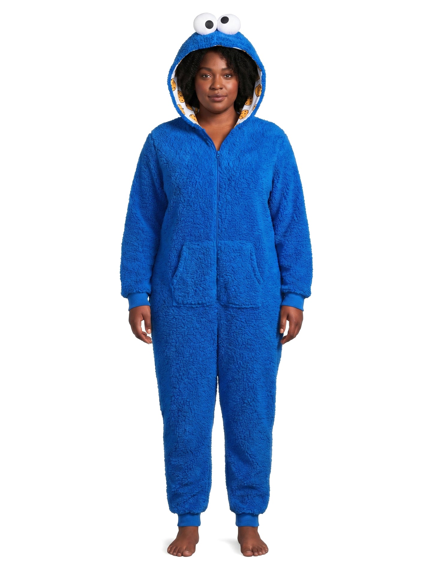 Combinaison Cookie Monster Sesame Street™ adulte