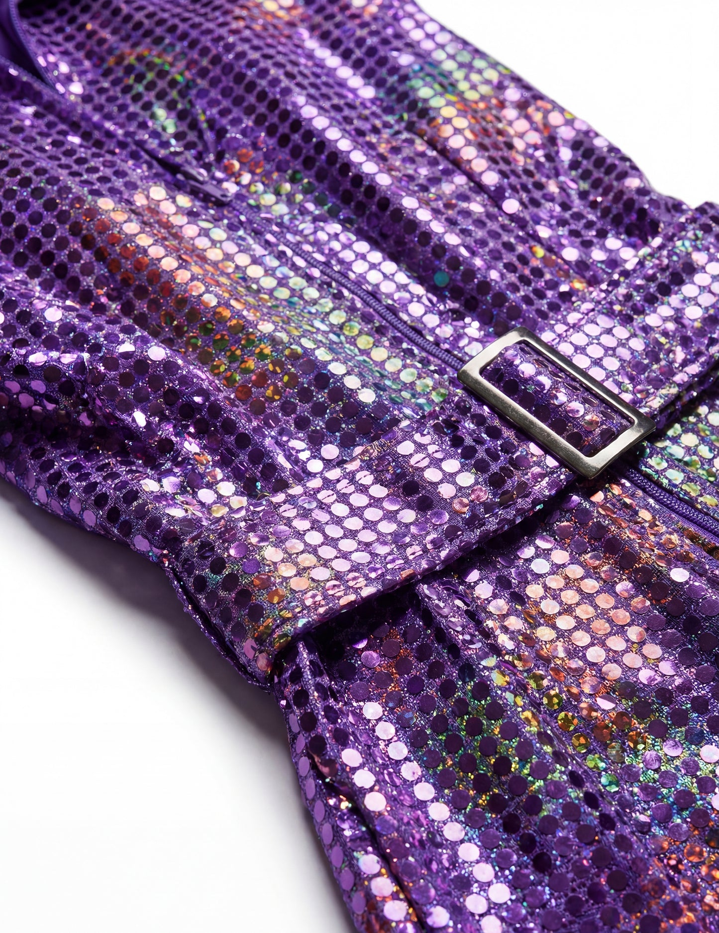 Luxus lila diszkó overál nőknek