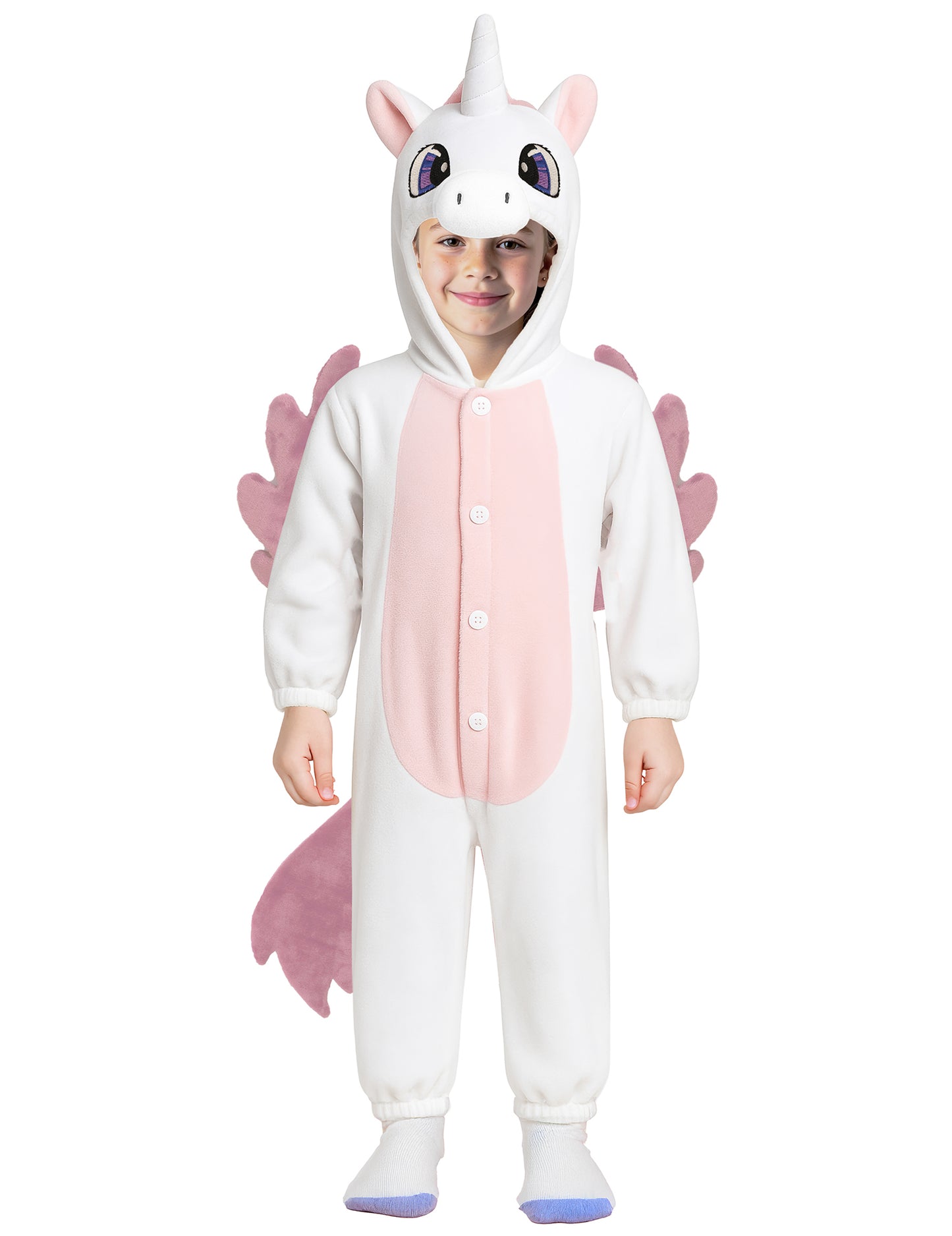 Fehér egyszarvú és rózsaszín kombináció