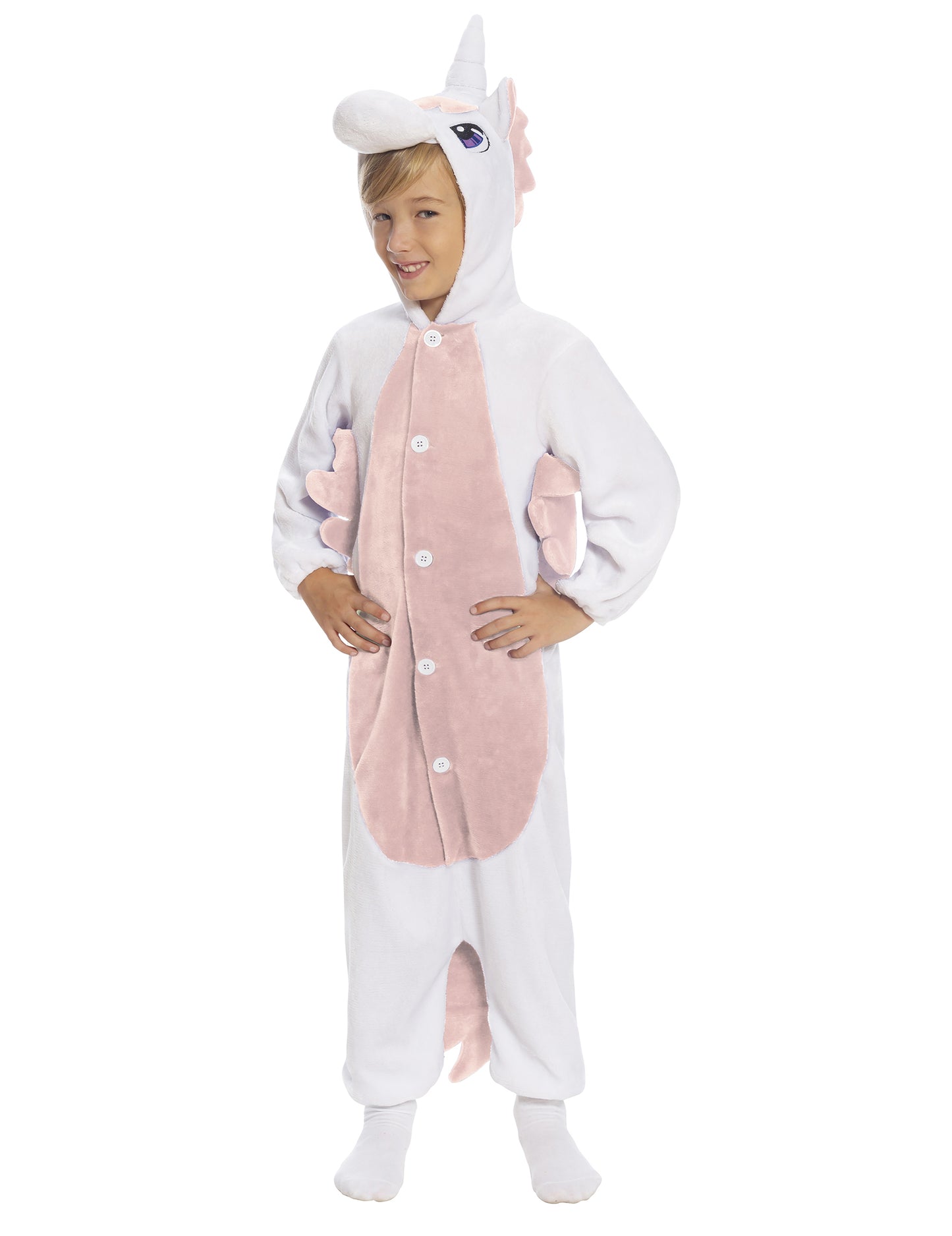 Fehér egyszarvú és rózsaszín kombináció