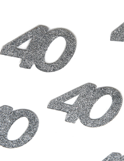 6 konfetti születésnap 40 év 6 x 5 cm