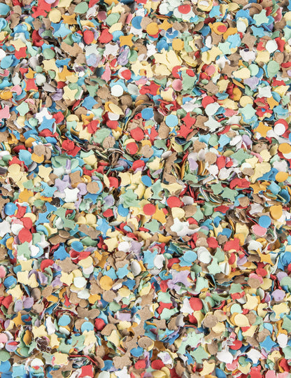 Confettis de carnaval multicolores 10kg