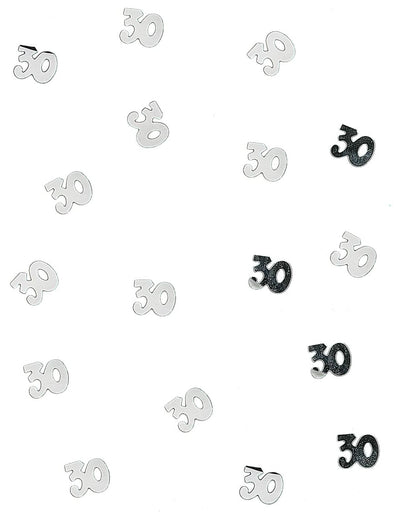 Confettis de table 30 pour anniversaire argentés en bois