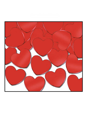 Asztal konfetti piros szív 28 g