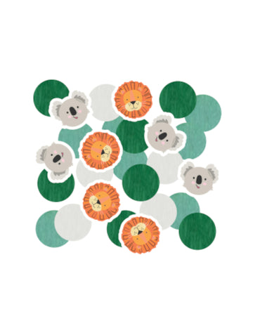 Vad Szafari Konfetti 14g Kerek Papír