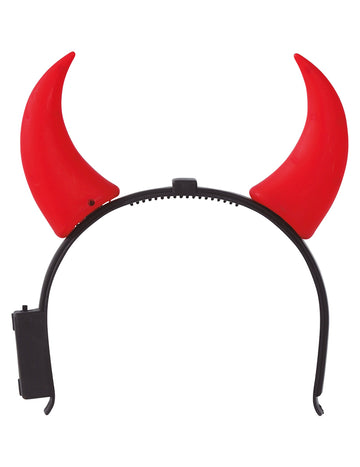 Felnőtt piros világító ördögszarvak