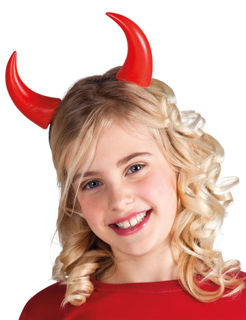 Halloween gyermekek vörös szarvak