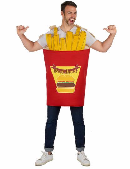 Déguisement de couple frites et ketchup adulte