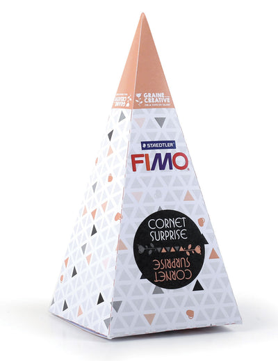 Kit de modelage licorne orange cornet surprise Fimo