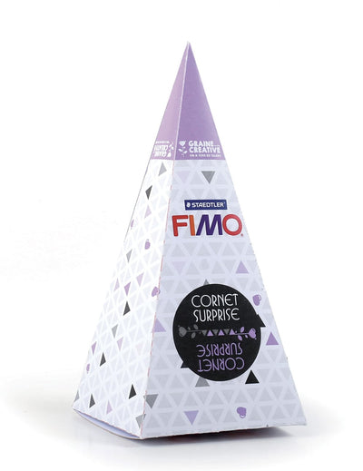 Kit de modelage cornet surprise fimo lune pour enfant violet