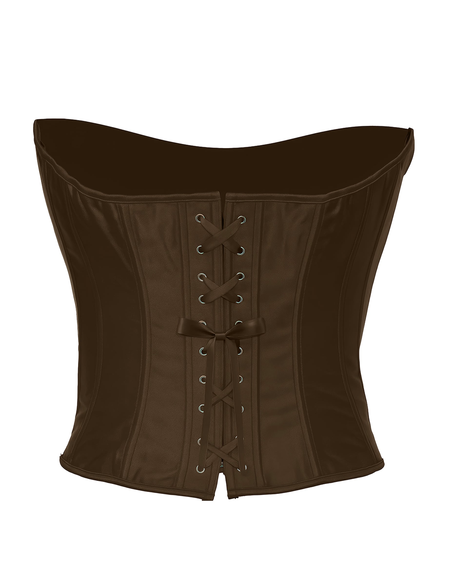 Vue de dos du corset à laçage pour femme