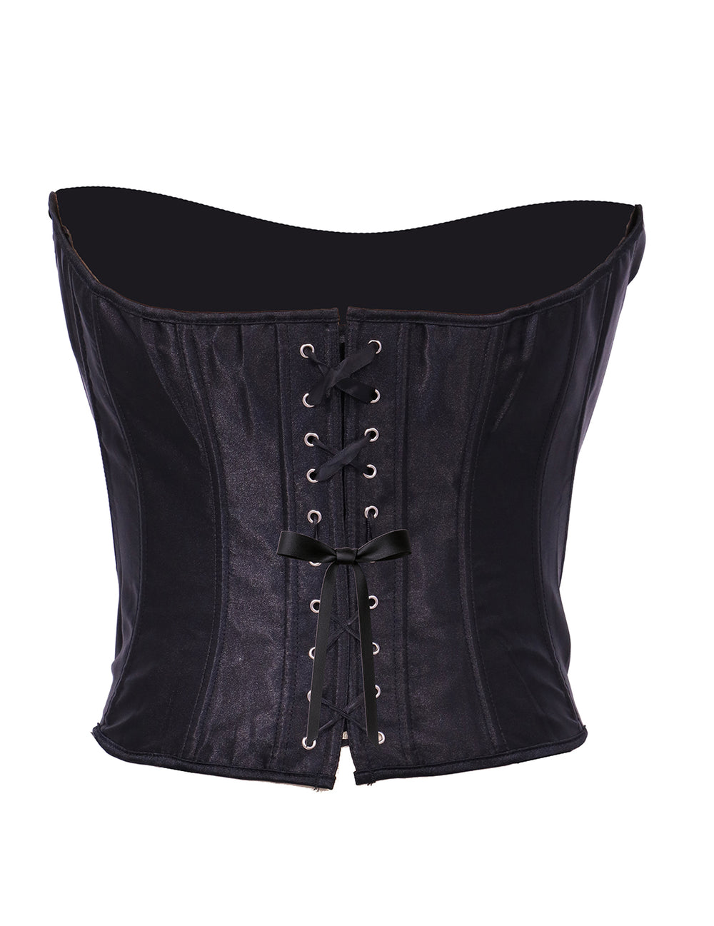 Vue de dos du corset à laçage pour femme