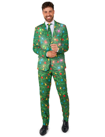 Fényes zöld Suitmeister™ felnőtt karácsonyi jelmez 