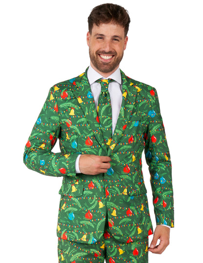 Fényes zöld Suitmeister™ felnőtt karácsonyi jelmez 
