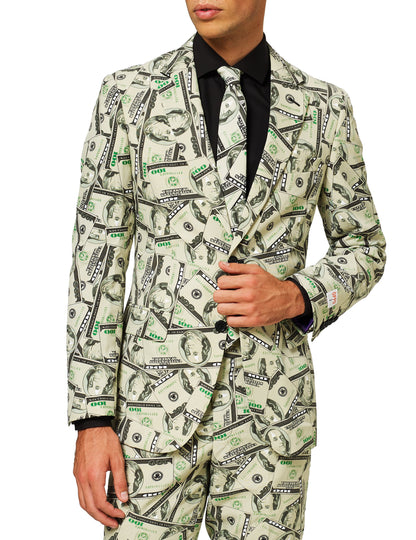 Détail de la veste et de la cravate du costume Mr. Cashanova