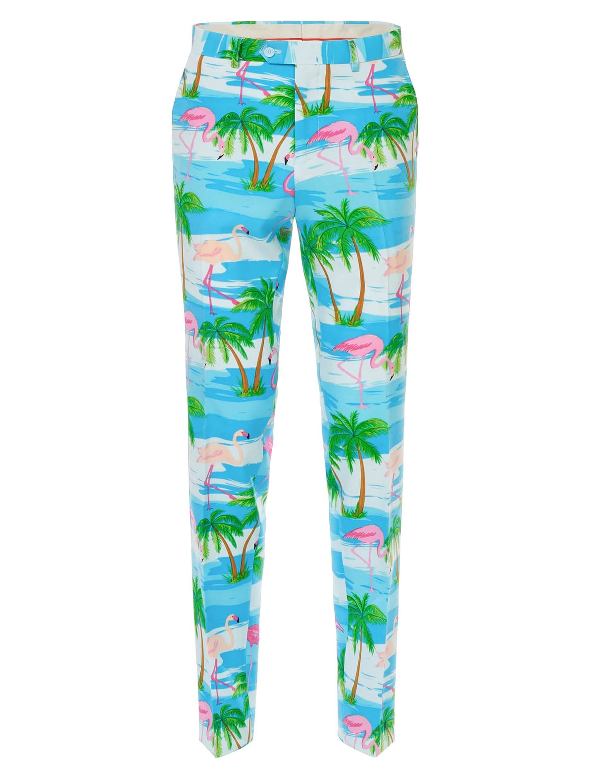A Mr. Flamingo férfi jelmez nadrágjának elölnézete