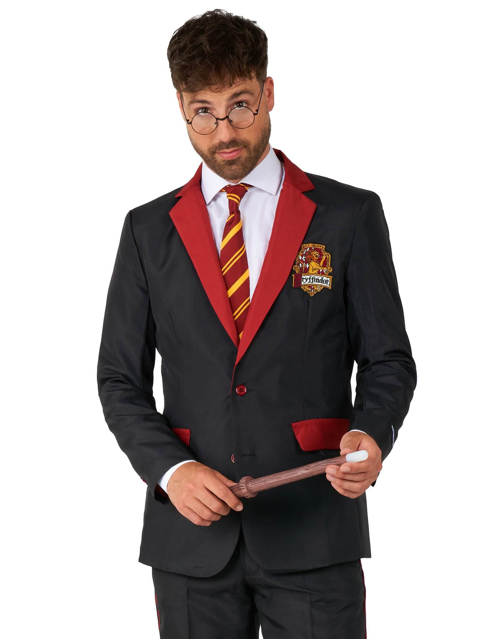 Kiegészítők pálca és szemüvegek a Mr. Gryffondor Suitmeister jelmezhez