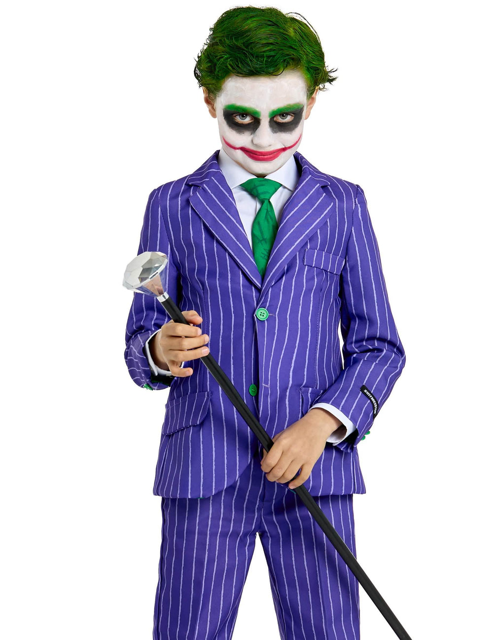 Mr. Joker gyermek jelmezhöz való, gyémántos bot részletezése